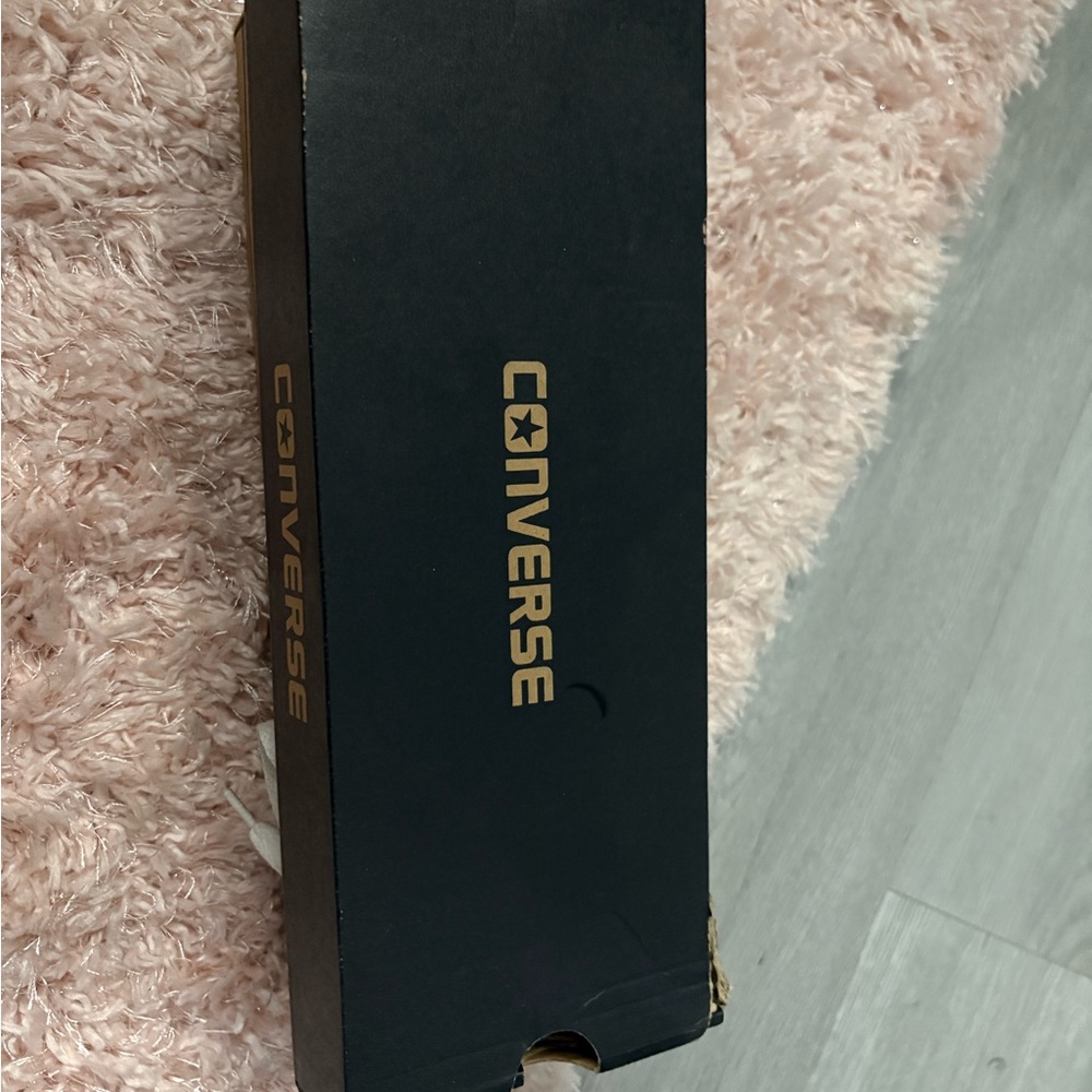 Converse Black and Gold Shoe Box